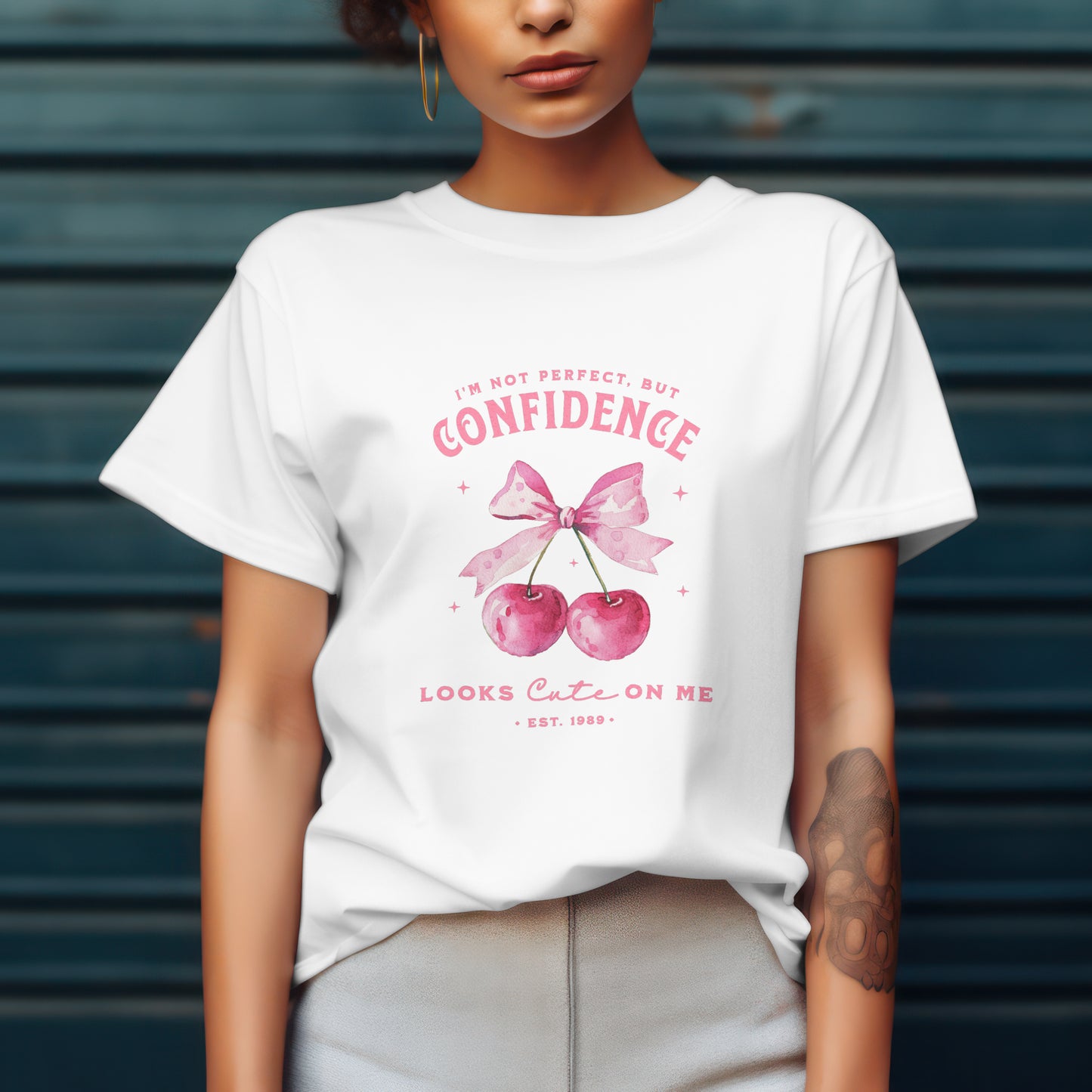 I'm not perfect but confidence looks cute on me tee