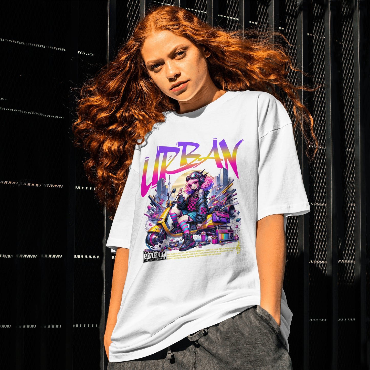 Urban Cyberpunk Girl Tee