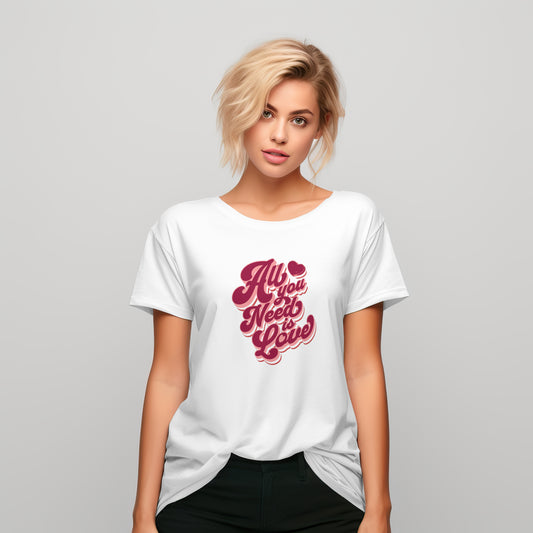 Valentines All you need is Love tee